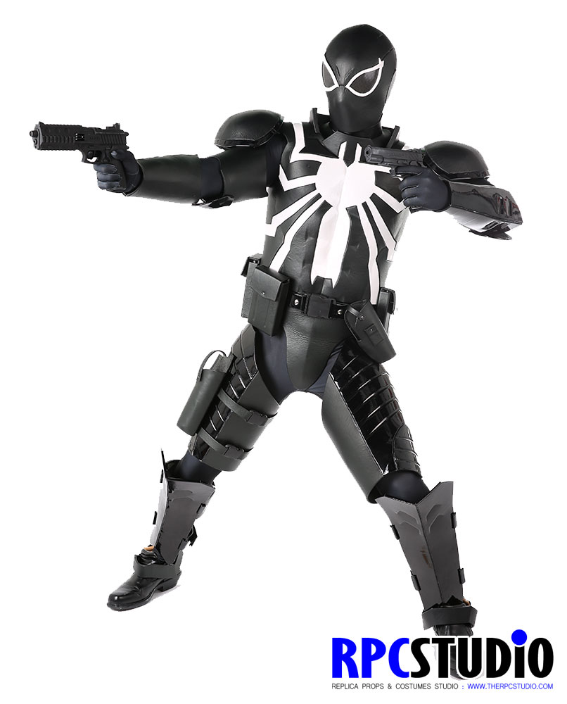 Agent Venom Chest Armor and Mask Marvel Costume Cosplay Tactical Vest 