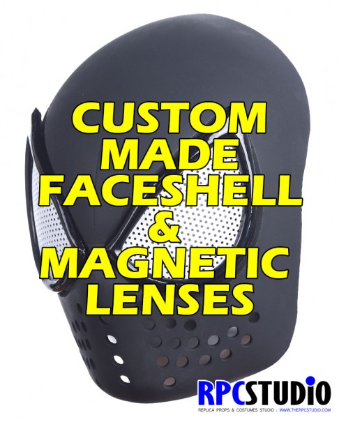 CUSTOM MADE FACESHELL WITH MAGNETIC LENSES