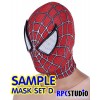 MASK SET D :  MASK WITH 3D WEBBING PUFFY PAINT