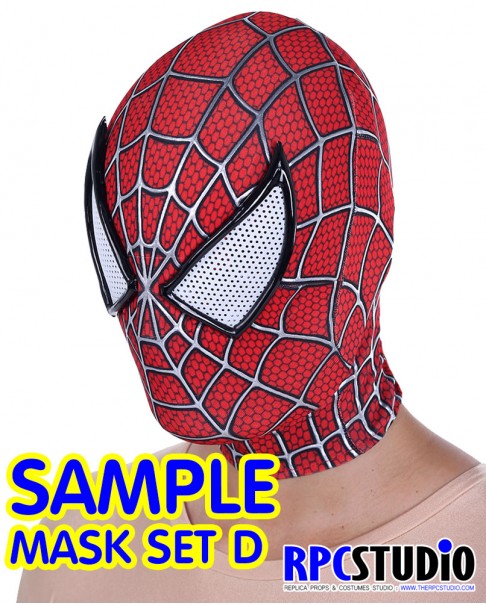 MASK SET D :  MASK WITH 3D WEBBING PUFFY PAINT