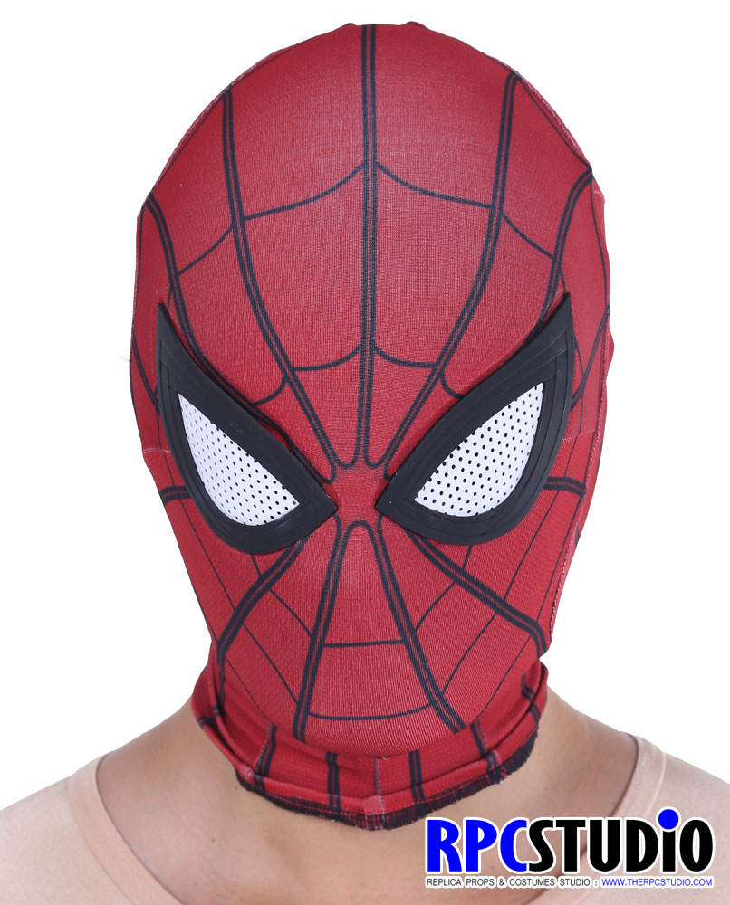 Spider-Man:Homecoming Spiderman Red mask Cosplay Costume Mask party dress Props 